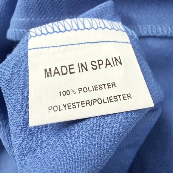 Tinta Womens Blue Button-Down Midi Dress With Woven Belt Size ES 38/FR 36/DE 34 - Picture 6 of 6